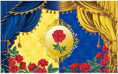 Allenjoy ljepota princeza rođendan pozadina crvena ruža cvjetnjak Gold Palace pol otkrivaju neutralan