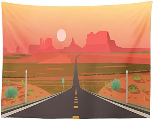 Loccor 8x6ft tkanina autoput u Monument Valley pozadina Forrest Gump Point Dusk pusta pustinja Zapadnoamerička