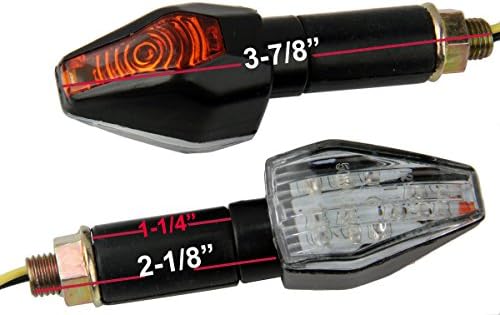 MotorToGo crni LED Žmigavci za motocikle indikatori Žmigavci Žmigavci kompatibilni za 2004 BMW R1150R