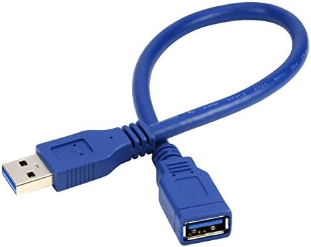 RIITOP kratki USB 3.0 Produžni kabl tipa A muški na ženski plavi 1 stopalo