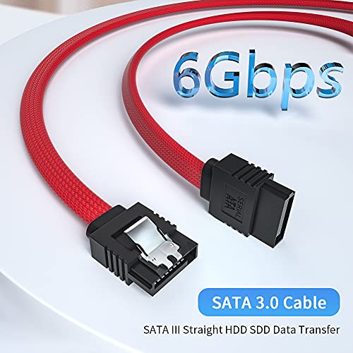 Elecpow SATA 3.0 kabl, SATA III ravni HDD SDD kabl za prenos podataka,najlonski pleteni kabl