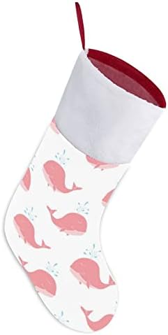 Slatka ružičasta božićna božićna čarapa božićne čarape torbica kuće Porodični Xmas Decor