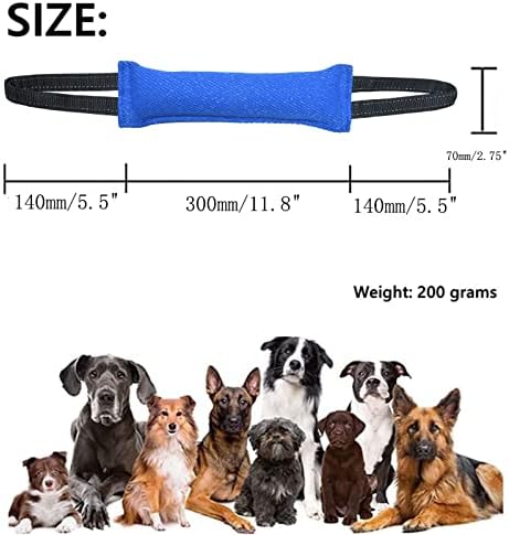 Clysrou pasa igračka za igranje tegljača, čvrsti jastuk za ugriz juta - izdržljiva, oprema za obuku - štene do velikih pasa interaktivna igračka.