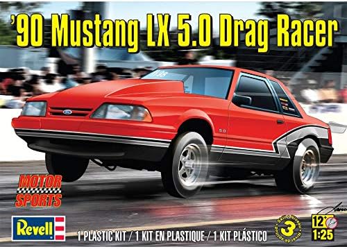 Revell 85-4195 '90 Ford Mustang LX 5.0 Dragi Racer model komplet za automobil 1: 25 skala 139 komada nivo vještine