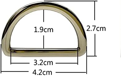 3Dancraft nickel d oblikovani prstenovi polukružne D kopče zvona za trake za rezanje vrećice torbice
