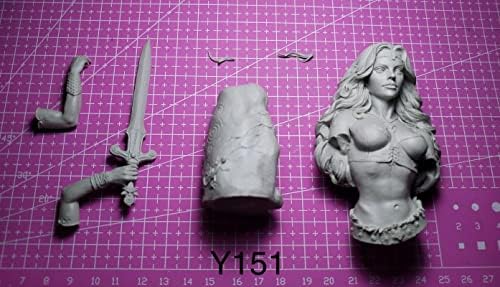 1/10 smola figura vojnik Bust Model Ancient Fantasy ženski ratnik Resin minijaturni komplet