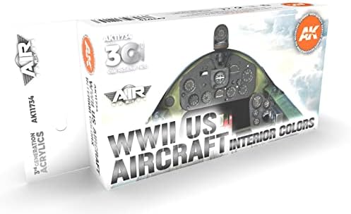AK-interaktivni ak Akrilika 3gen set aviona AK11734 Drugog svjetskog rata američki avion unutrašnjost