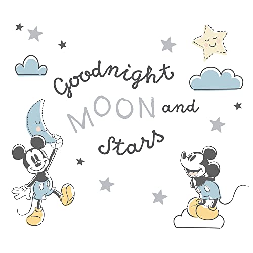 Jagnje i brvy Disney Baby Moonlight Mickey Mouse Plava / Crna Zidna naljepnica / naljepnice