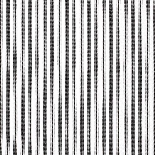 CACKLEBERRY HOME Crno-bijelo Tickanje Stripe tkani pamučni stolni trkač reverzibilan 14 x 72 inča