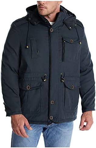 ADSDQ muški jakni, trendi kaputi za odmor Muški zimski plus veličina FIT FIT WINDOVROFOFR jakna sa zipfront Solid19