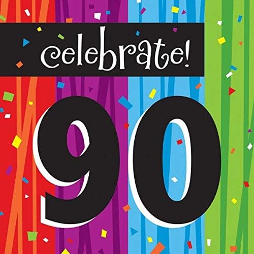 16-grof Papir salvete za ručak, proslavite 90, milestone proslave