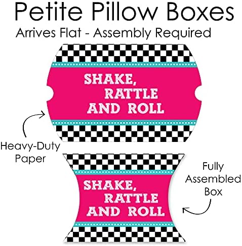 Velika tačka sreće 50-ih Sock HOP - Favority Poklon kutije - 1950S Rock N Roll party PETite jastuci