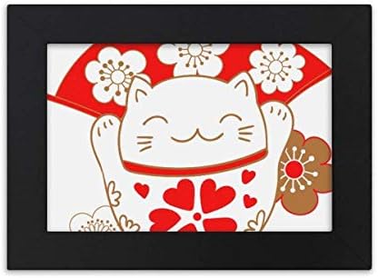 cold master DIY lab Cherry Blossoms Lucky Fortune Cat Japan Desktop Photo Frame crna slika Art