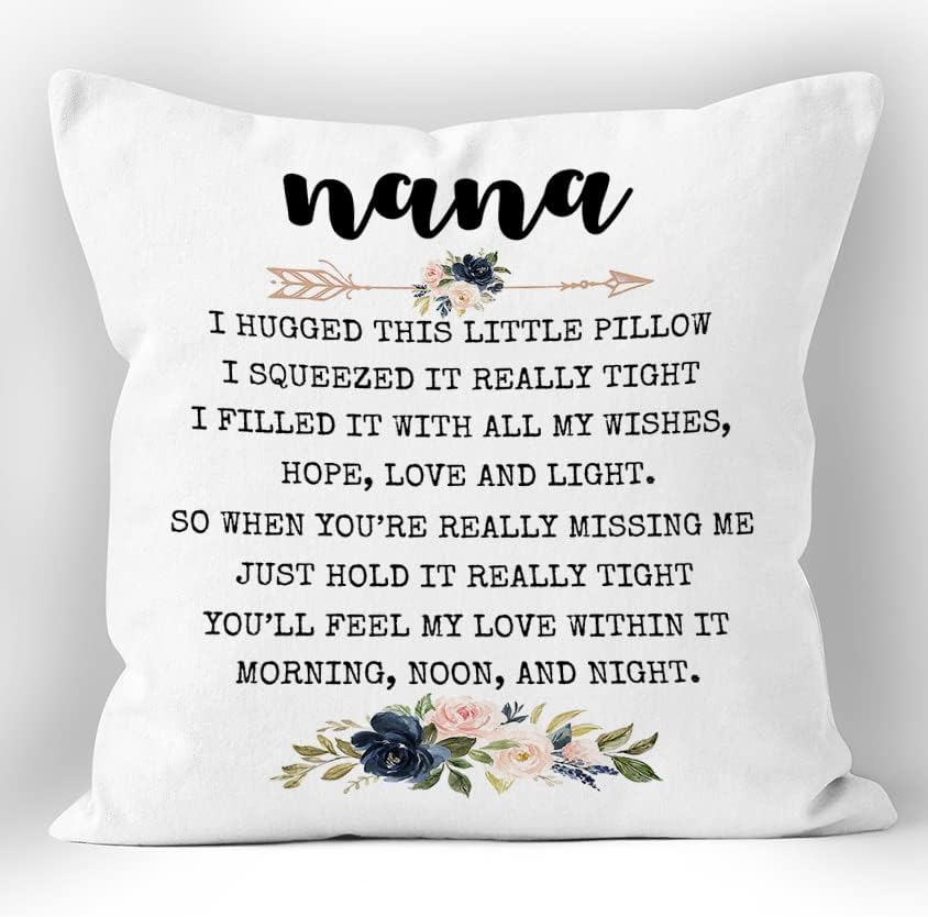 Xuiswell Nana zagrlila sam ovaj mali jastuk cvjetni jastuk za bacanje, rođendan božićne majke dan Dan zahvalnosti