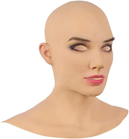 Yuewen Evropska maska za ljepotu realistična ručno izrađena silikonska maska za glavu za Crossdresser