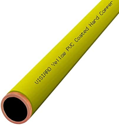 Visiaro žuta PVC tvrda kopna cijev, 10ft, vanjski dija 12 mm, debljina zida 22 SWG, 1,5 mm PVC