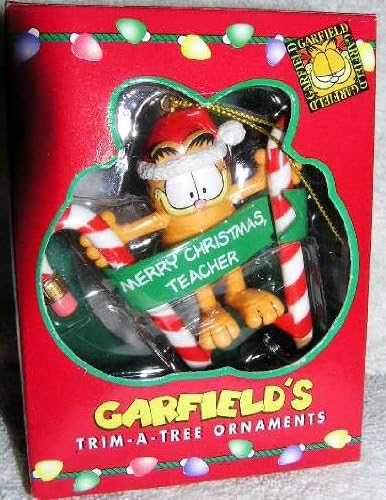 Garfield mačka Sretan Božić učitelj Ornament 1996