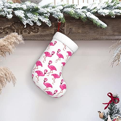 Custodwarf Flamingos Christma čarape Xmas Dekoracije stabla Božićne čarape za Xmas Holiday Party