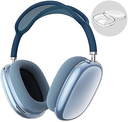 Fintie poklopac kućišta za AirPods Max slušalice, Meki TPU Clear zaštitni poklopac protiv ogrebotina za AirPod Max, prozirna dodatna oprema zaštita kože za AirPods Max slušalice