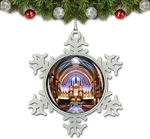 Umsufa Kanada Notre-Dame Bazilika Montreal Božić Ornament Tree Decoration Crystal Metal Suvenir Poklon