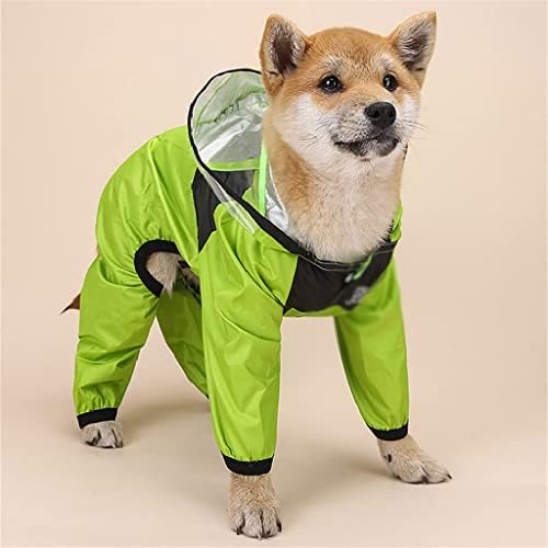 Houkai kućni ljubimac Vodootporni kanjeti za kiše od reflektirajuće kišne kapute s kapuljačom vodootpornim jakni mali pas vanjska odjeća za kućne ljubimce
