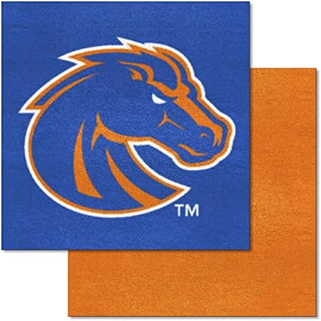 FANMATS 11268 Boise State Broncos Team Carpet Tiles - 45 Sq Ft. - Plava i narandžasta