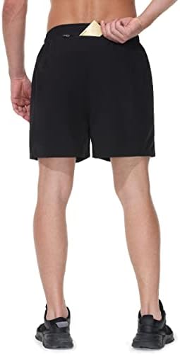 Runhit trčanja Muškarci sa prikrivenim džepovima 5 inčnih kratkih kratkih hlača prozračne atleteske