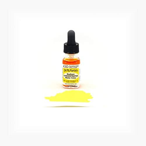 Dr. Ph. Martinov blistavini koncentrirani boju vode, 0,5 oz, sunčano žuto