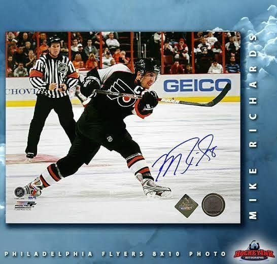 Mike Richards potpisao Philadelphia Flyers 8 x 10 fotografija - 70491 - AUTOGREMENT NHL Photos