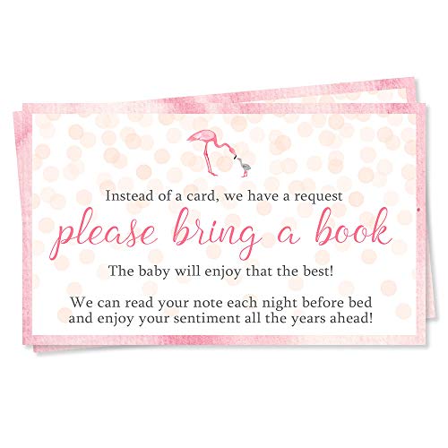 Donesite knjigovodske karte za bebe za bebe za bebe, akvarel Confetti Pospite Let's Flaminge Biblioteka