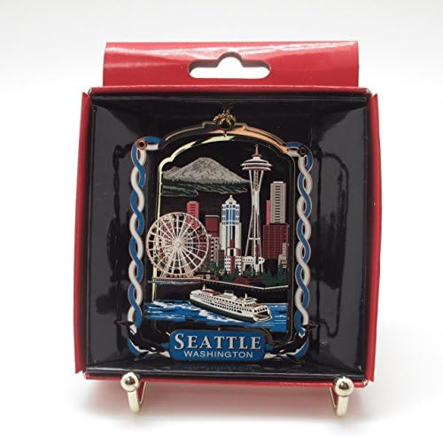 Nacije Treasures Seattle Washington City Skyline Božić Ornament