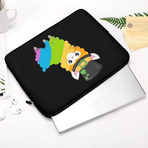 Lucky Llama Rainbow Laptop poklopac za prekrivanje trajne torbe za rukav za rukav za kućnu kancelariju