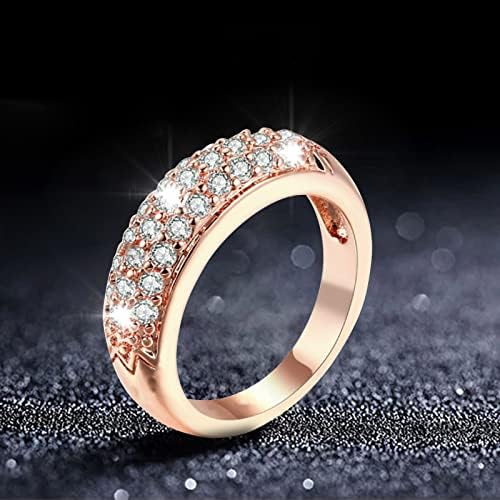 Modni prstenovi za žene cirkon intaid zaručnički prsten jednostavan modni dragulj izvrsni vjenčani prsten
