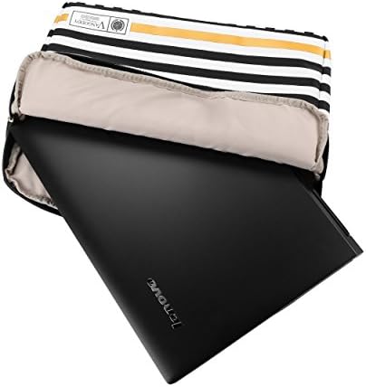 Crno bijelo pruga 15 15,6 inča Laptop rukav pogodan za Inspiron, Dell Latitude, XPS, preciznost 14 do 15,6 inča