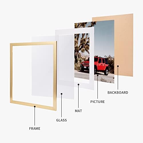 skyDrama 20x24 okvir za slike u zlatu - sa poliranim pleksiglasom - horizontalni i vertikalni formati za