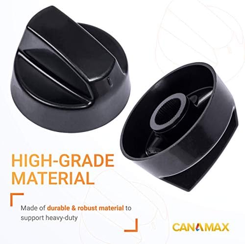 CanaMax Crna kontrolna prekidača za kontrolu crne pećnice Premium zamjenski dio kompatibilan sa većinom