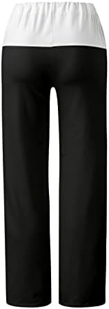 Miashui Ženske hlače Ležerne prilike 16 ženki High Squik džepne trake Elastične ženske plus veličina