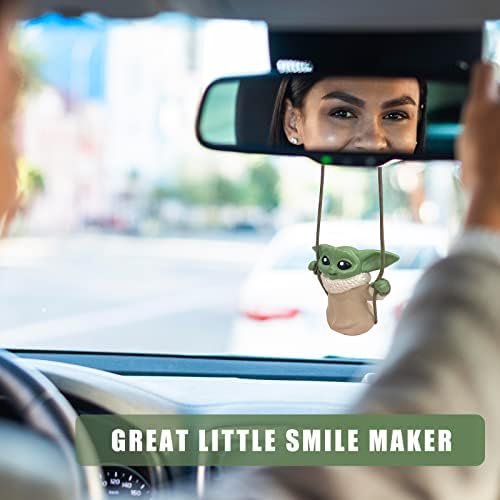 Gaoxyima Hour Viseći dodaci, smiješni šarm privjesak, ukras ogledala automobila, zelena