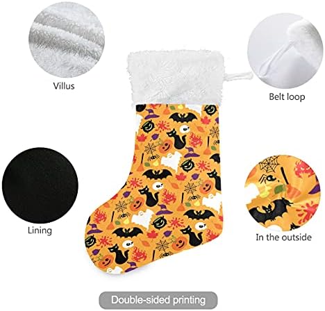 Alaza Božićne čarape Halloween Classic Personalizirano Veliki ukrasi za čarape za obiteljski odmor Sezona