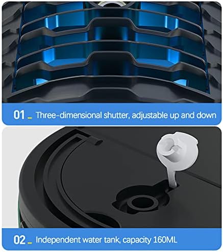 Prijenosni klima uređaj, radna površina hladnjaka Mini Curling ventilator Prijenosni mini hladnjak USB