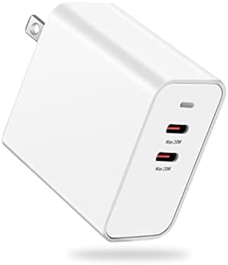 40W USB-C PD3.0, 2-port od 20W USB-C zid za novi iPad Air 5th / 4. iPad Mini 6 generacija za iPhone