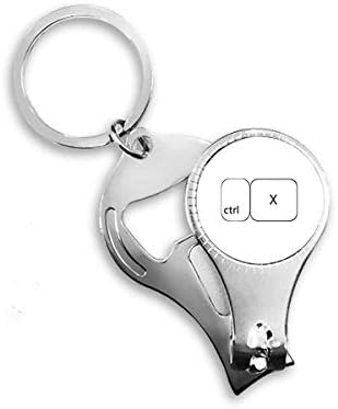 Simbol tipkovnice Ctrl X Art Deco poklon modni noktijuni nokti za prsten ključeva clipper