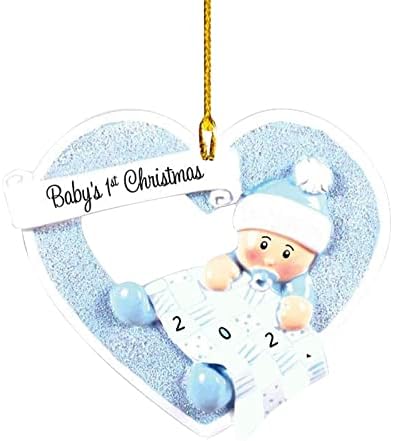 Ipotime Blue Love Cradle Child Baby Rest Božićni privjesak Dekoracija Kristalno viseće ukrase Spavaća soba