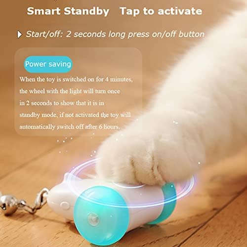 Mačja puzzle igračka - Motion Electronic Electronic CAT igračke sa LED svjetlom za unutarnje mačke,