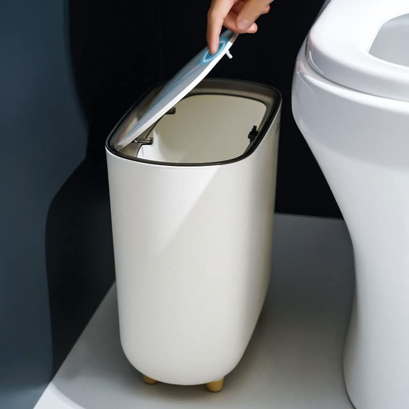 SLSFJLKJ Gap kanta za smeće kućna bomba poklopac uska kanta za smeće kupatilo kuhinja sa poklopcem kanta za smeće dnevna soba papirna korpa