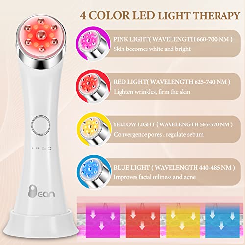 Masažer za lice mašina za zatezanje kože, Mašina za LED svetlosnu terapiju u 4 boje, promoviše jačanje apsorpcije