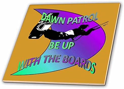 3drose Dawn Patrol - budite sa pločama Kitesurf jorgovan Teal Ombre-Tiles