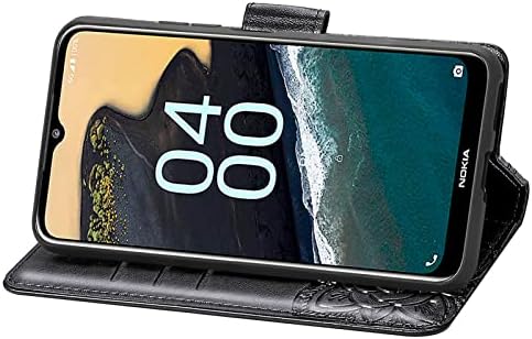 LEMAXELERS novčanik slučaj za Nokia G400 5G, leptir reljefni slučaj sa Kickstand držač kartice Slot Magnetic