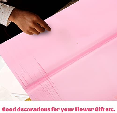 Operilacx Bulk pokloni 20 listova za omotavanje papira u boji prozirni cvjećarski bouket papir poklon paket