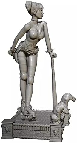 ETRIYE 75mm 1/24 smola model karaktera Sci-Fi klaun žena ratnik Die Cast model Kit / Kb738